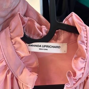 Amanda Uprichard pink mini ruffle dress - small